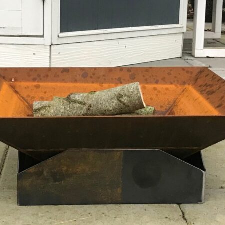 Bålfad 60x60 cm med sokkel