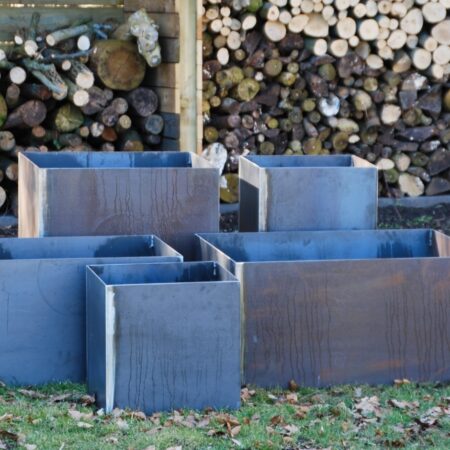 Højbede uden bund i 3 mm cortenstål