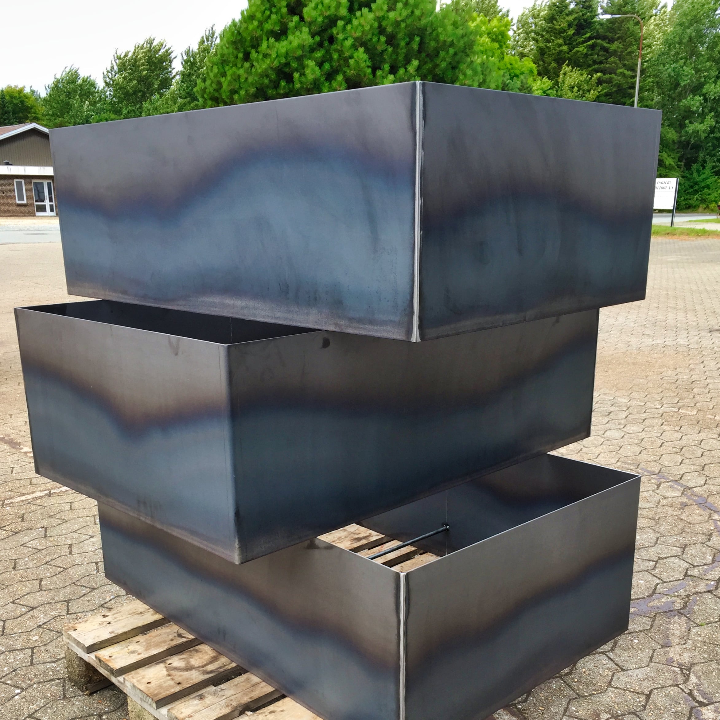 Højbede uden bund i 3 mm råjern - Billede 3