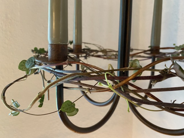 Retro lysestage i jern - Billede 2