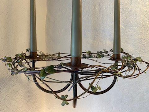 Retro lysestage i jern - Billede 4