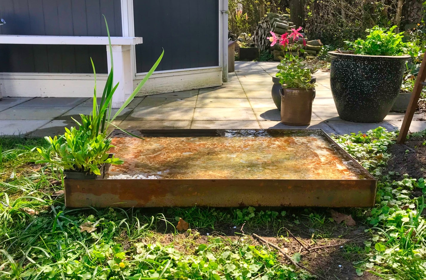 Firkantet spejlbassin - Stor - Billede 2